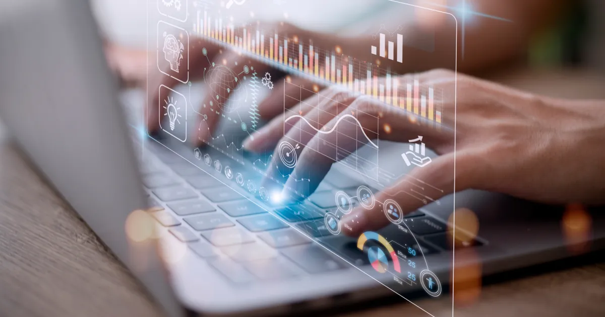 A person using AI at a computer