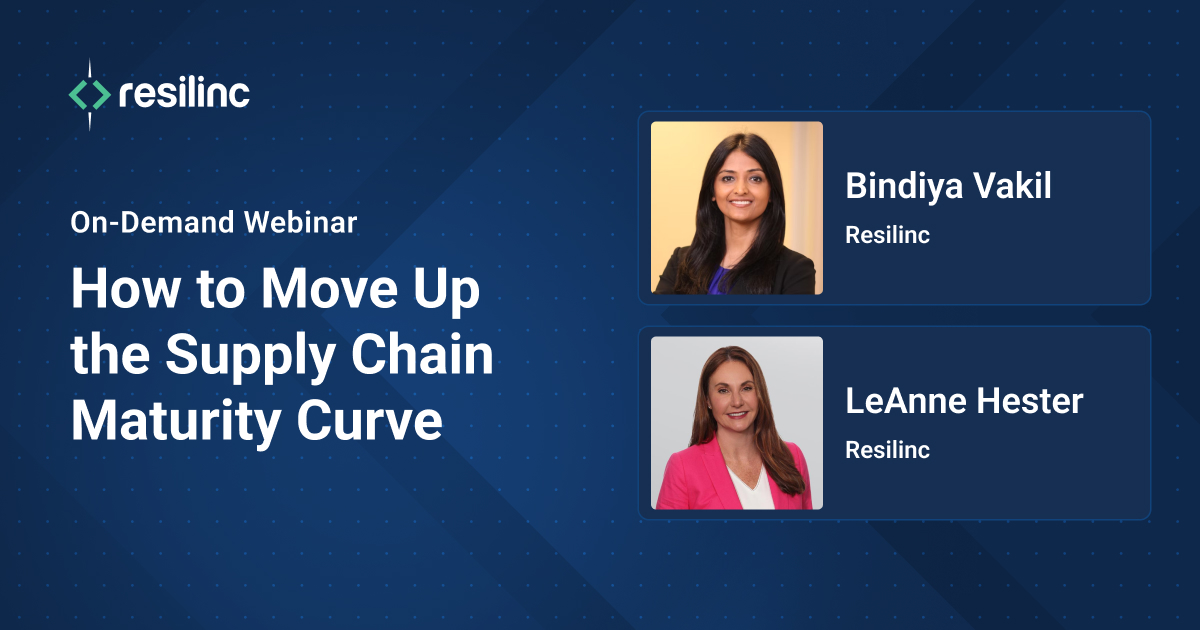 How to Move Up the Supply Chain Maturity Curve 