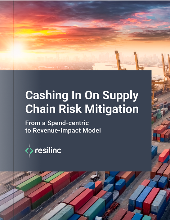 cover of cashing in on supply chain risk mitigation