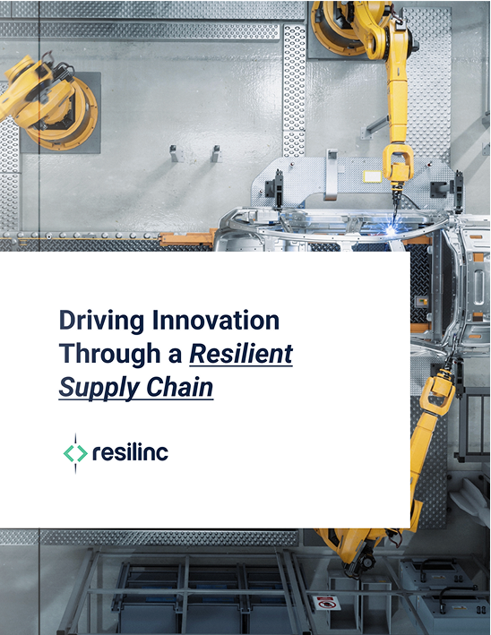 cover of driving innovation through a resilient supply chain